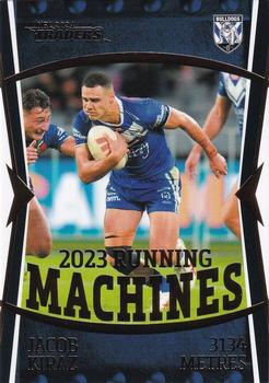 2024 NRL Traders Titanium - Running Machines #RM03 Jacob Kiraz Front